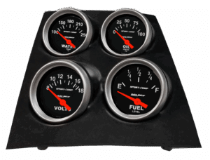1968-1969 Camaro / Firebird or 1968-1974 Nova 4 Gauge Console Insert w/ AutoMeter Sport-Comp Gauges