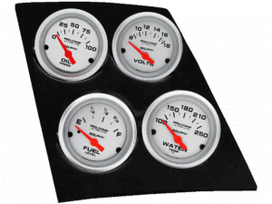 1968-1969 Camaro / Firebird or 1968-1974 Nova 4 Gauge Console Insert w/ Auto Meter Ultra-Lite Gauges
