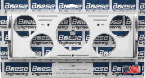 1940-1946 Chevy Truck 5 gauge Billet Aluminum Gauge Panels