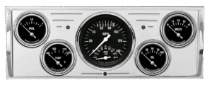 1940-1946 Chevy Truck Billet Aluminum 5 Gauge Panel w/ Classic Instruments Gauges (Ultimate Speedometer)
