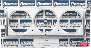 1940-1946 Chevy Truck Billet Aluminum 3 Gauge Panel for 3 3/8" Auto Meter, Classic Instruments, or Dolphin