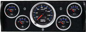 1940-1946 Chevy Truck Billet Aluminum Gauge Panel w/ Auto Meter Cobalt Gauges