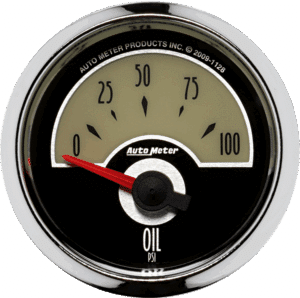 1128 AutoMeter Cruiser 2-1/16" 0-100 PSI Oil Pressure Gauge