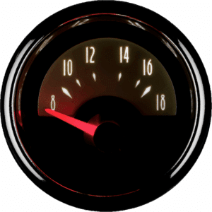 1193 Auto Meter Cruiser 2 1/16 Inches Voltmeter