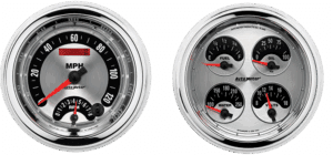 1947-1953 Chevy Truck Aluminum Adapter Rings w/ AutoMeter American Muscle Gauges (Speedo/Tach)