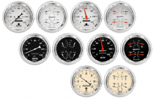 1947-1953 Chevy Truck Aluminum Adapter Rings Auto Meter Street Rod Series Gauges