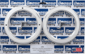 1954-1955 Chevy Truck Billet Aluminum Gauge Panels for 5" Quads (Auto Meter, Classic Instruments or Dolphin)
