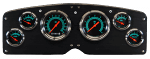 1954-1955 GMC Truck Aluminum Gauge Panel w/ Classic Instruments Gauges