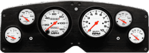 1954-1955 GMC Truck Aluminum Gauge Panel w/ Auto Meter Phantom Gauges