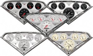 1955-1959 Chevy Truck Billet Aluminum Gauge Panel w/ Auto Meter Street Rod series gauges