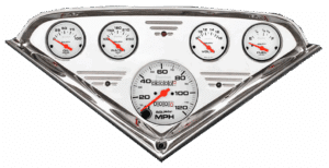 1955-1959 Chevy Truck Billet Aluminum Gauge Panel w/ Auto Meter Phantom Gauges