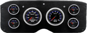 1955-1959 GMC Truck Aluminum Gauge Panel w/ Auto Meter Cobalt Gauges