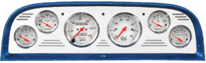 1960-1963 Chevy Truck Billet Aluminum Gauge Panel w/ Auto Meter Street Rod series gauges