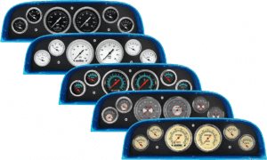 1960-1963 Chevy Truck Billet Aluminum 6 Gauge Panel w/ Classic Instruments Gauges