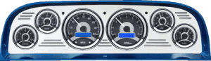 1960-1963 Chevy Truck Billet Aluminum Gauge Panel w/ Dakota Digital VHX Black Alloy Gauges