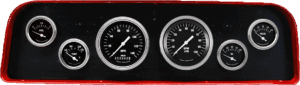 1960-1961 GMC Truck Billet Aluminum 6 Gauge Panel w/ Classic Instruments Gauges