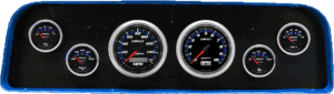 1960-1961 GMC Truck Aluminum Gauge Panel w/ Auto Meter Cobalt Gauges
