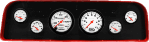 1960-1961 GMC Truck Billet Aluminum Gauge Panel w/ Auto Meter Phantom Gauges
