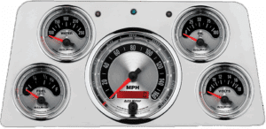 1960-1961 GMC Truck Aluminum 5 Gauge Panel w/ Auto Meter American Muscle Gauges