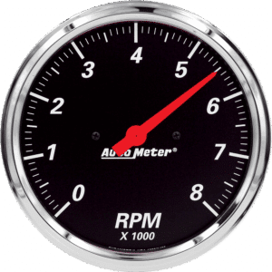 1499 Auto Meter Designer Black 5" In-Dash 8,000 RPM Tachometer