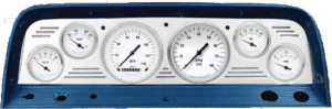 1964-1966 Chevy Truck Billet Aluminum 6 Gauge Panel w/ Classic Instruments Gauges
