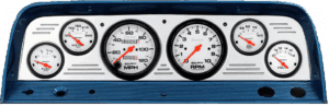 1964-1966 Chevy Truck Billet Aluminum Gauge Panel w/ Auto Meter Phantom Gauges