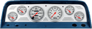 1964-1966 Chevy Truck Billet Aluminum Gauge Panel w/ Ultra-Lite gauges