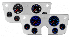 1967-1972 Chevy Truck Aluminum Gauge Panel w/ Auto Meter Cobalt Gauges