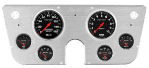 1967-1972 Chevy Truck Aluminum Gauge Panel w/ Auto Meter Sport-Comp Gauges