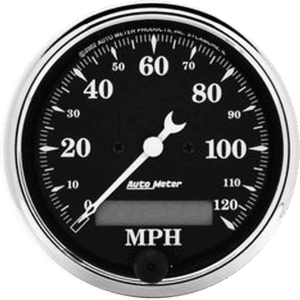 1787 Auto Meter Old Tyme Black 3 1/8" Electric 0-120 MPH Speedometer