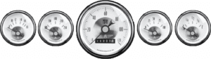 2007 AutoMeter Prestige Pearl 5 Gauge Kit (3 3/8" & 2 1/16") Wheel Odometer
