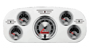 1935-1937 Ford Truck Aluminum Dash Insert w/ Auto Meter American Muscle Gauges