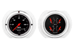 1951-1952 Ford Truck Aluminum Gauge Panels w/ Auto Meter Street Rod Series Gauges