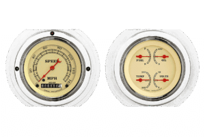 1951-1952 Ford Truck Aluminum Gauge Panels w/ Classic Instruments Gauges