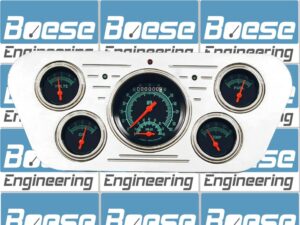 1953-1955 Ford Truck Billet Aluminum 5 Gauge Panel w/ Classic Instruments Gauges (Ultimate Speedometer)