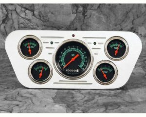 Aluminum 5 Gauge Panel w/ Classic Instruments Gauges
