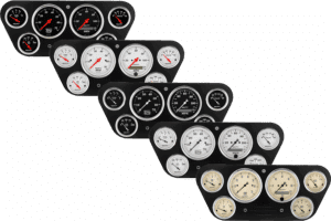 1953-1955 Ford Truck Billet Aluminum Gauge Panel w/ AutoMeter Street Rod Series Gauges
