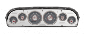 1957-1960 Ford Truck Billet Aluminum 6 Gauge Panel w/ Classic Instruments Gauges