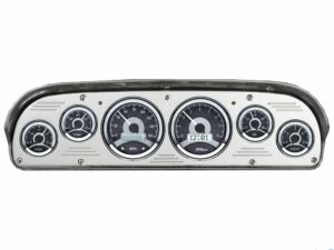 1957-1960 Ford Truck Billet Aluminum Gauge Panel w/ Dakota Digital VHX Black Alloy Gauges
