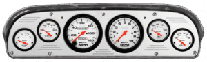 1957-1960 Ford Truck Billet Aluminum Gauge Panel w/ Auto Meter Phantom Gauges