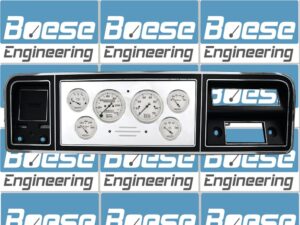 73 74 75 76 77 78 79 Ford Truck Billet Aluminum Dash Insert w/ Auto Meter Antique Beige Gauges