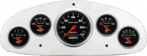 1934 Chevy Master Billet Aluminum Gauge Panel w/ Sport-Comp gauges