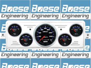 1939 Chevy Car Billet Aluminum Gauge Panel w/ Auto Meter Cobalt Gauges