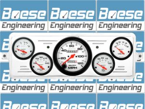 1939 Chevy Car Billet Aluminum Gauge Panel w/ Auto Meter Phantom gauges