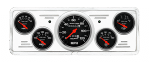 1939 Chevy Car Billet Aluminum Gauge Panel w/ Auto Meter Sport-Comp gauges
