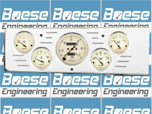 1940 Chevy Car Billet Aluminum Gauge Panel With Auto Meter Street Rod series gauges