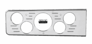 1940 Chevy Car Aluminum 5 Gauge Panels