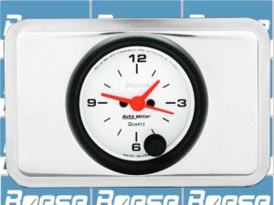 1940 Chevy Car Clock Insert w/ Auto Meter Phantom Clock