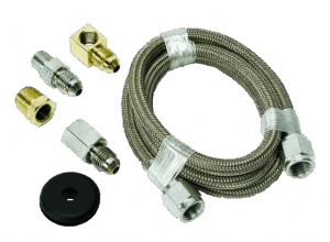 3227  Auto Meter 3' Stainless Steel Braided Line (for use w/ mechanical pressure gauges)