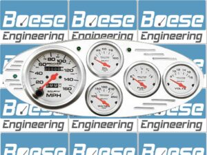 1932 Ford Car Billet Aluminum Gauge Panel w/ Ultra-Lite gauges